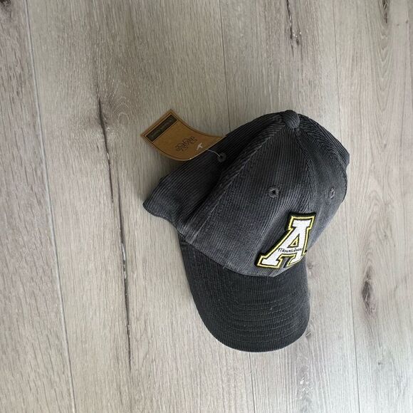 W republic Appalachian State Mountaineers Structured Corduroy CapCHARCOAL OS NWT - Picture 6 of 9